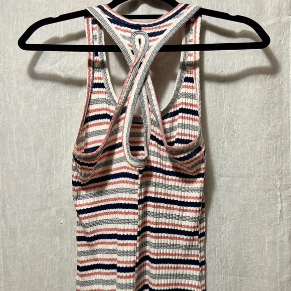 Striped Ribbed Tank - Picture 2 of 2